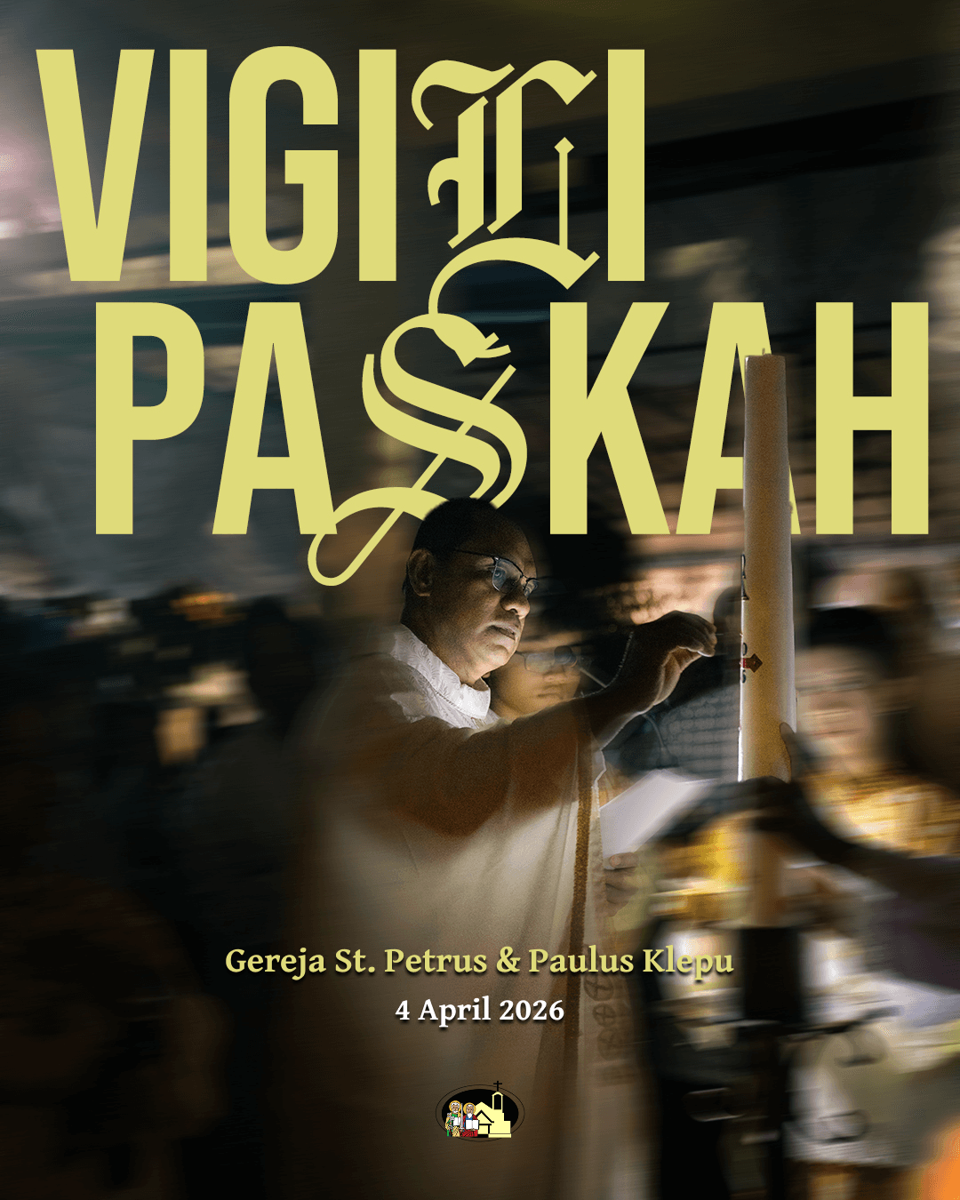 Vigili Paskah 2026 di Gereja St. Petrus dan Paulus Klepu: Malam Suci Kebangkitan Kristus